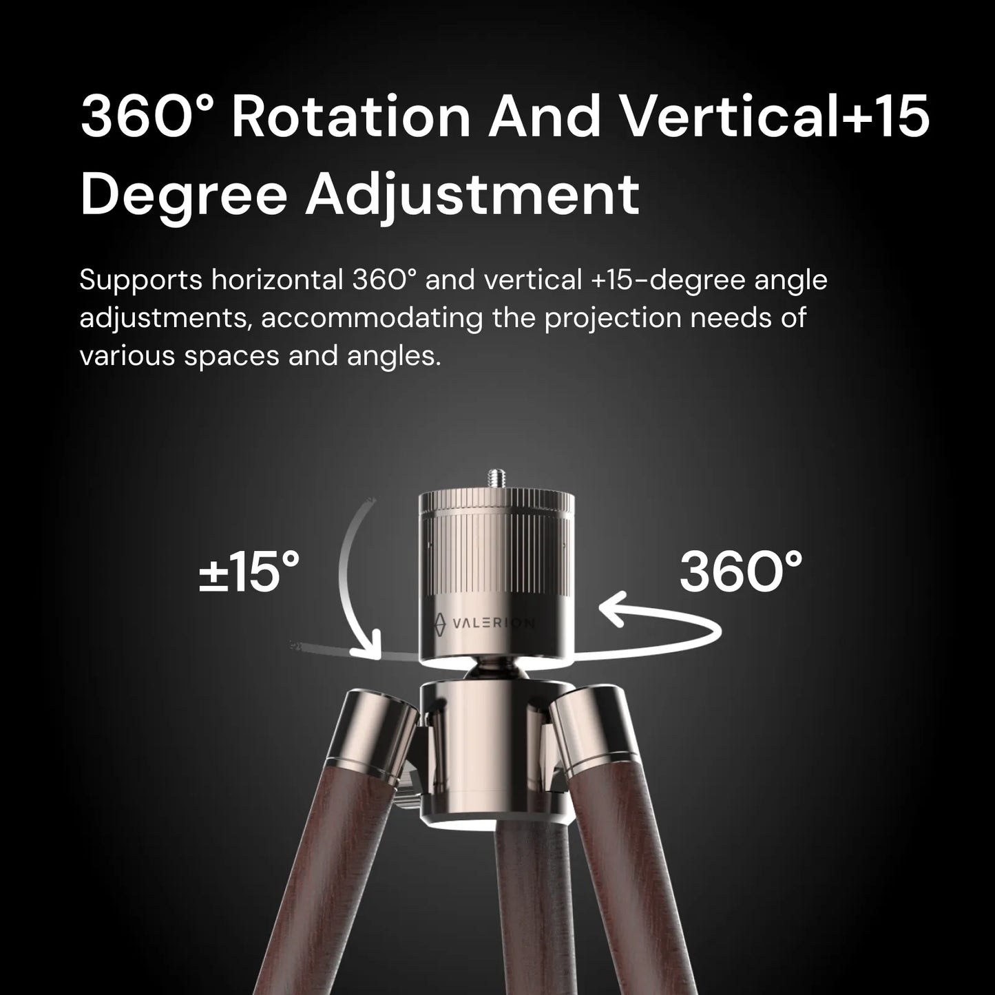 Valerion Walnut Tripod Stand