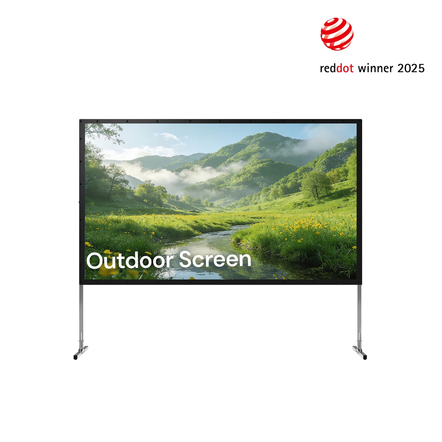 AWOL Valerion Outdoor Camping Portable Folding Matte White Screen (EU€)
