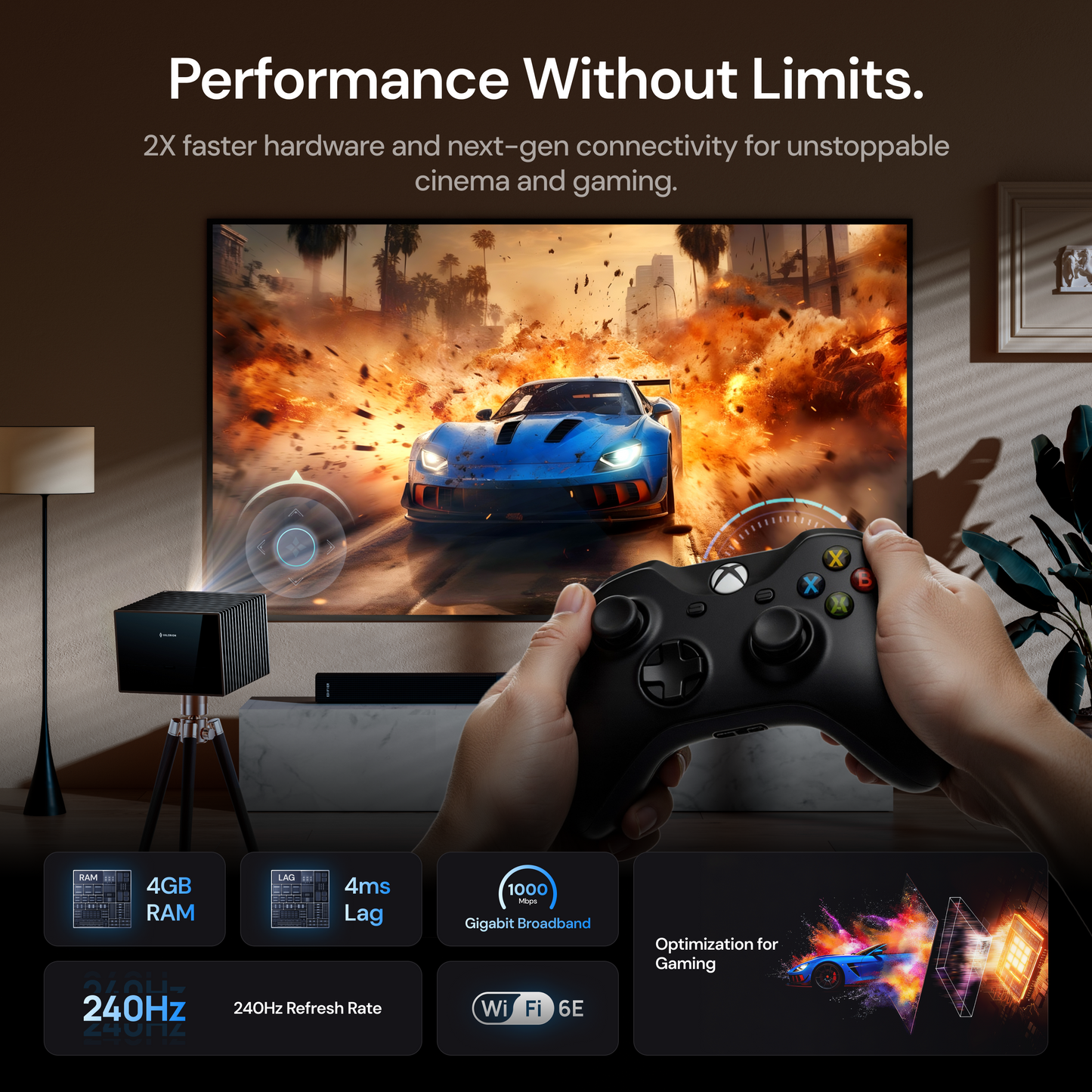 AWOL Valerion VisionMaster Max | Professional Grade 4K Home Theater Projector