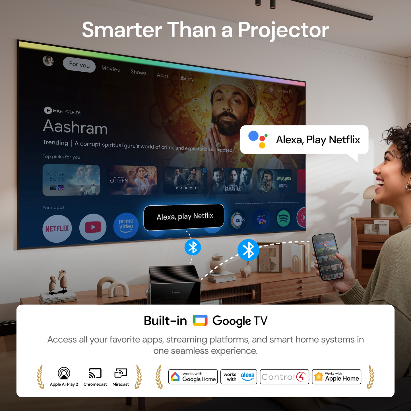 AWOL Valerion VisionMaster Max | Professional Grade 4K Home Theater Projector