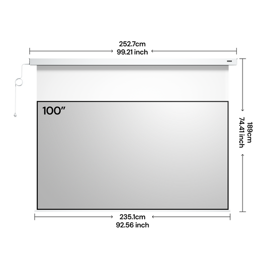 AWOL Valerion PureVision Anti-Speckle Motorized Matte White Screen (US)