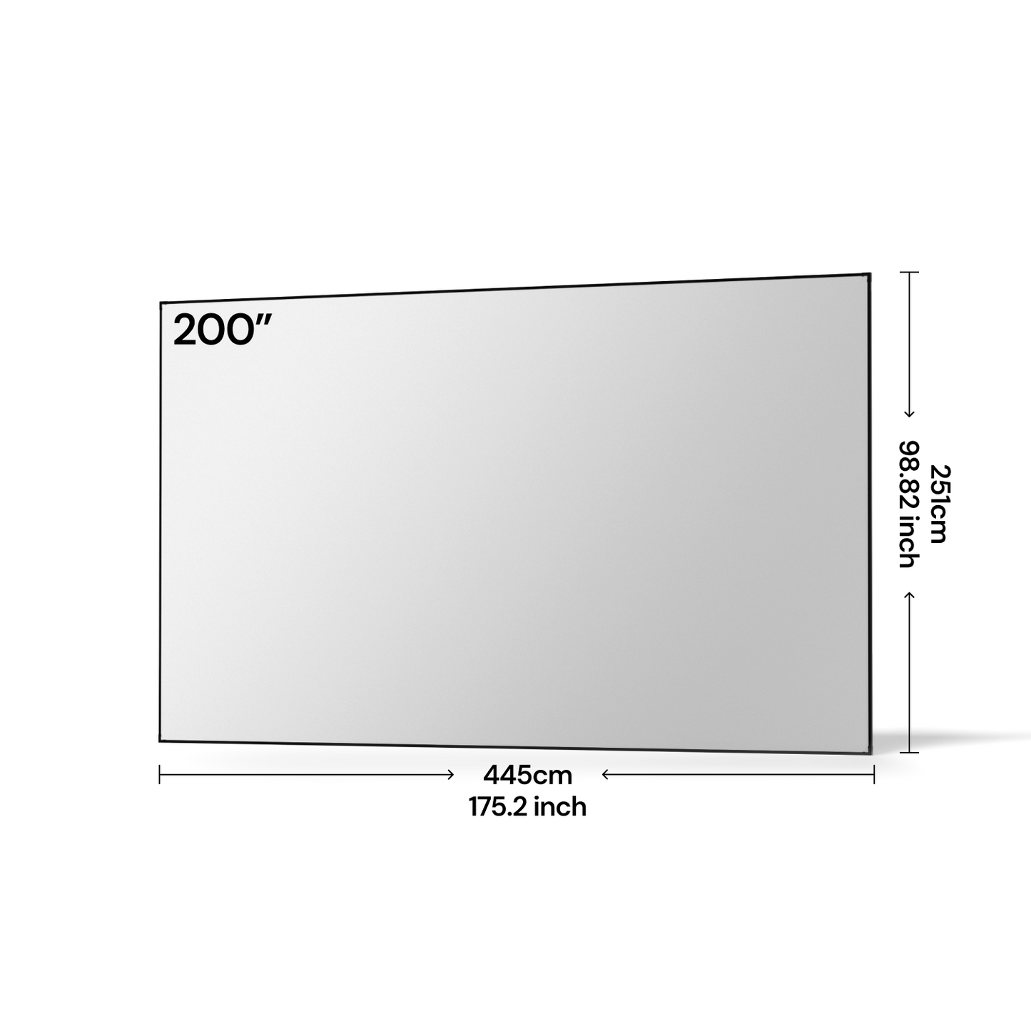 Valerion 100''-220'' Matte White Screen