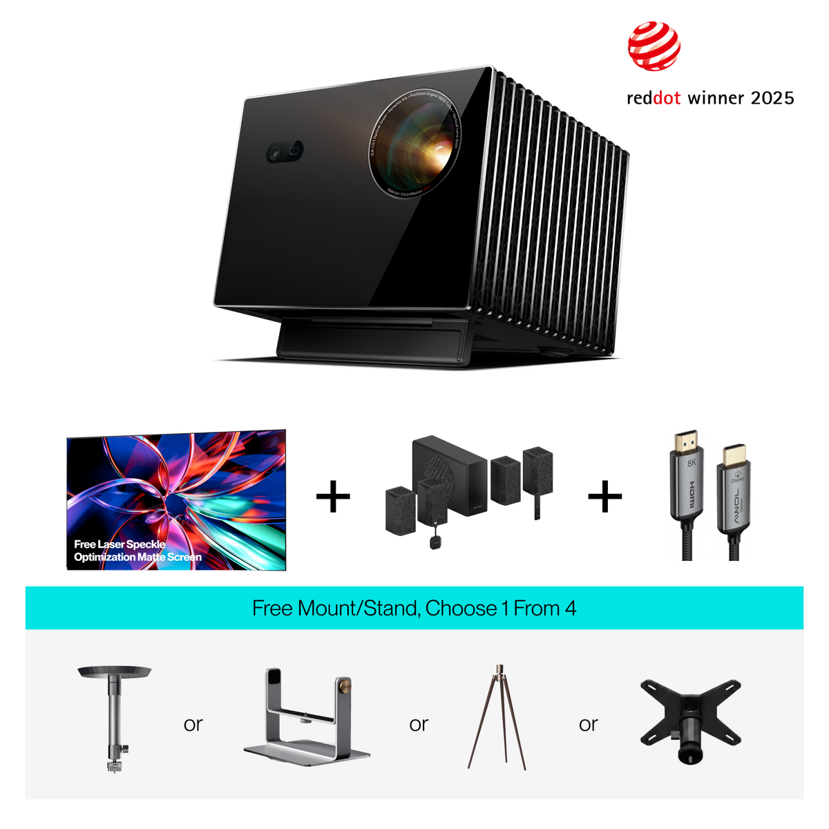 AWOL Valerion Max | Professional Grade 4K Home Theater Projector