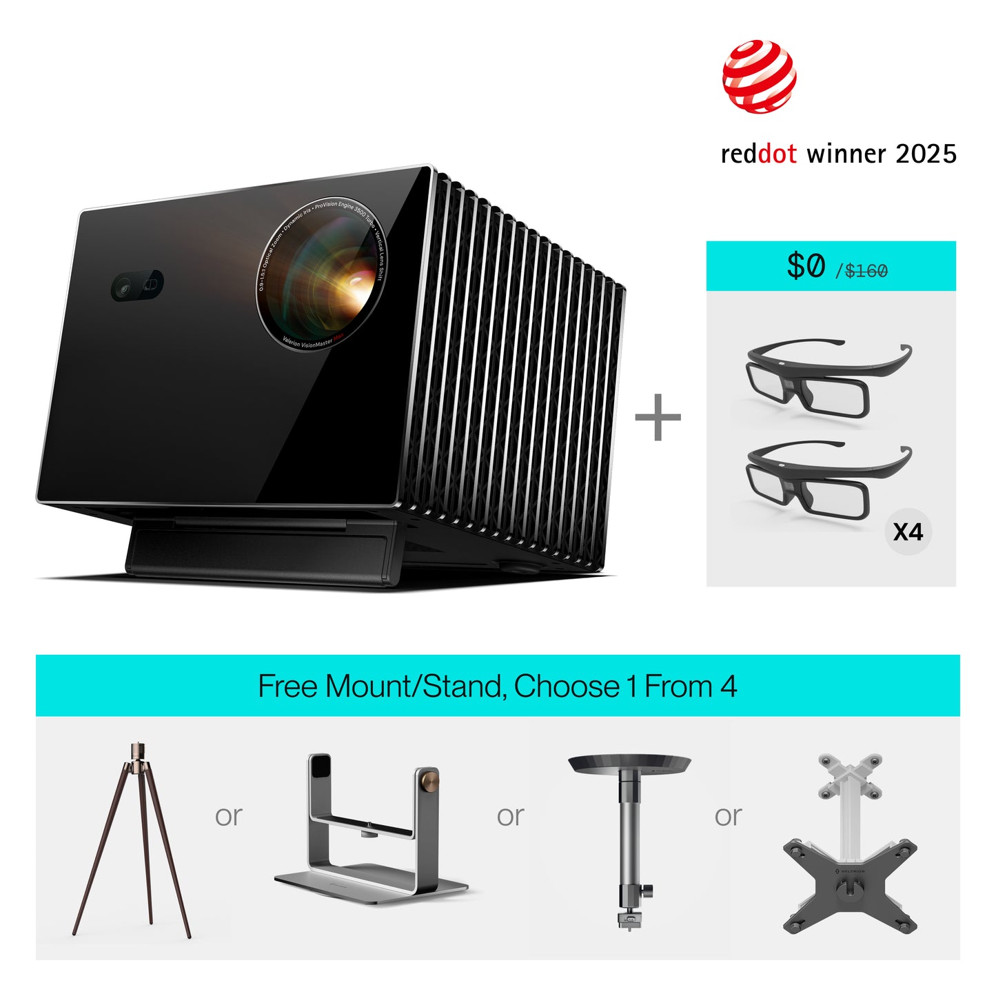 AWOL Valerion Max + FREE Stand + FREE 3D Glasses*4