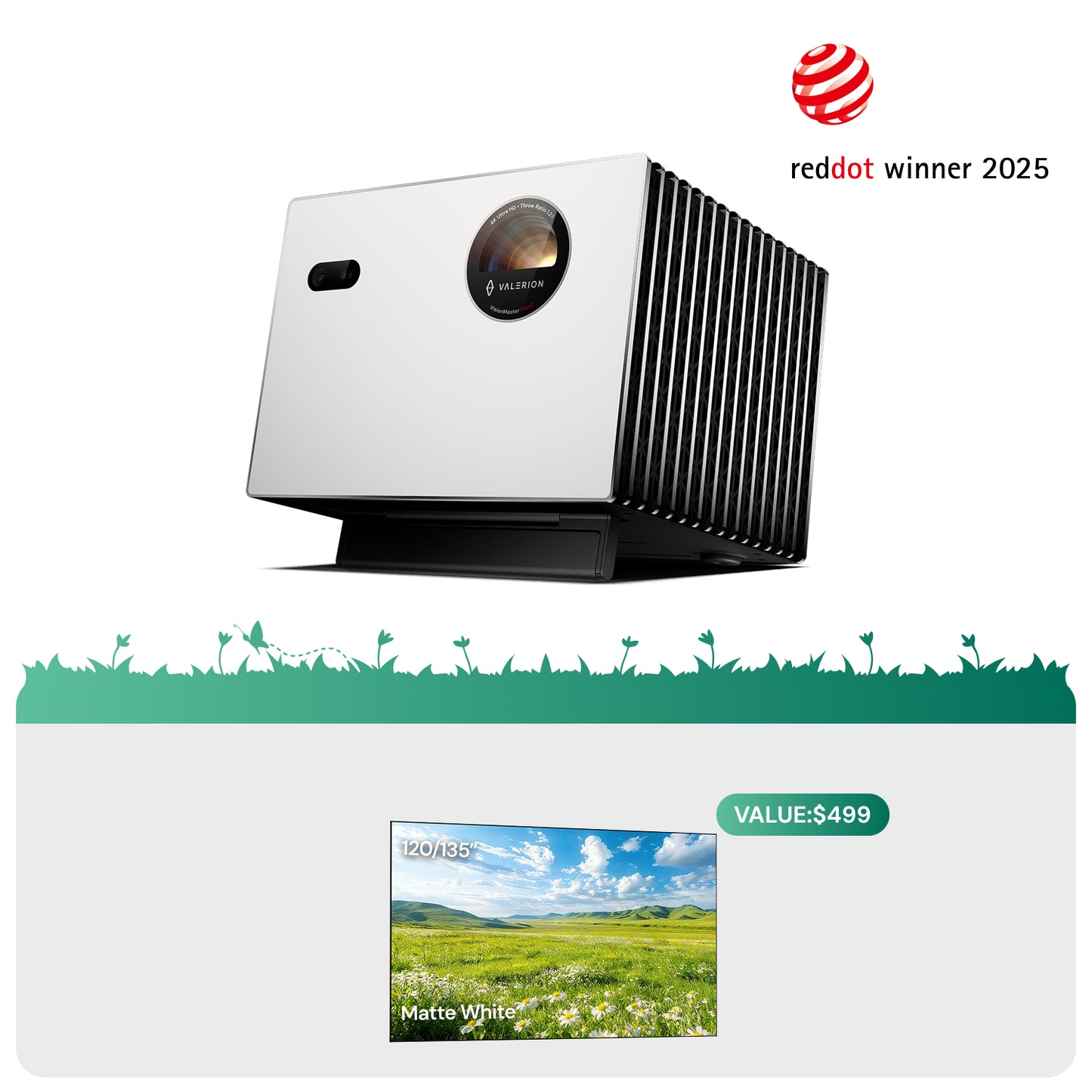 AWOL Valerion StreamMaster Plus2 + Matte White Screen