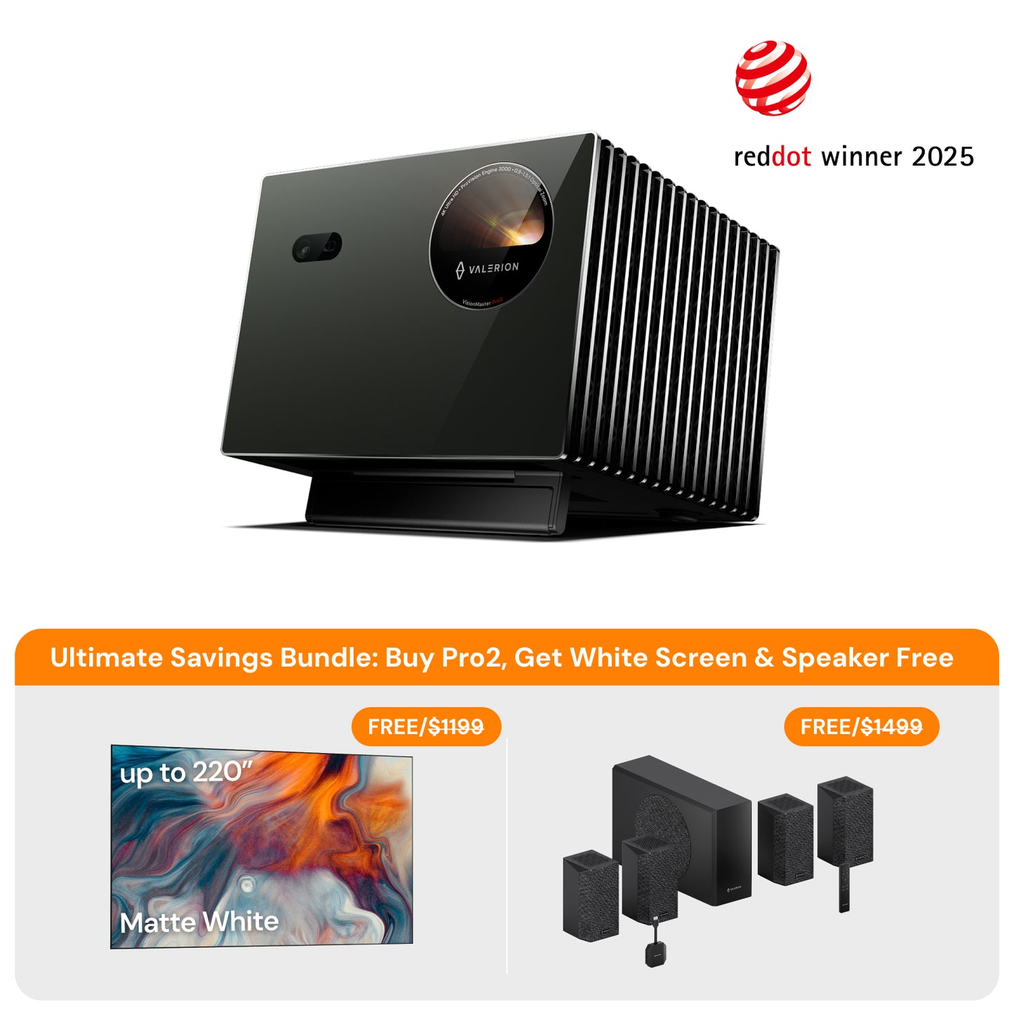 VisionMaster Pro2 + FREE Matte White Screen & Thunderbeat 4.1.2