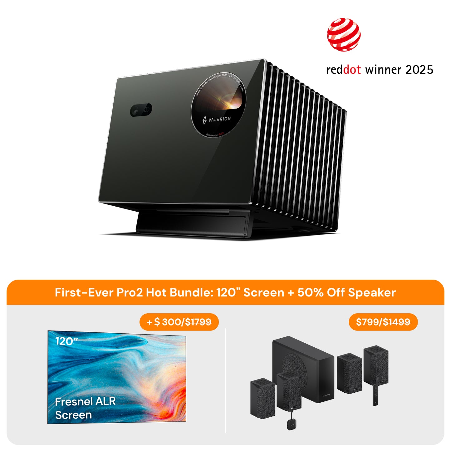 VisionMaster Pro2 + FREE Fresnel Ambient Light Rejecting Screen + 50% OFF Thunderbeat