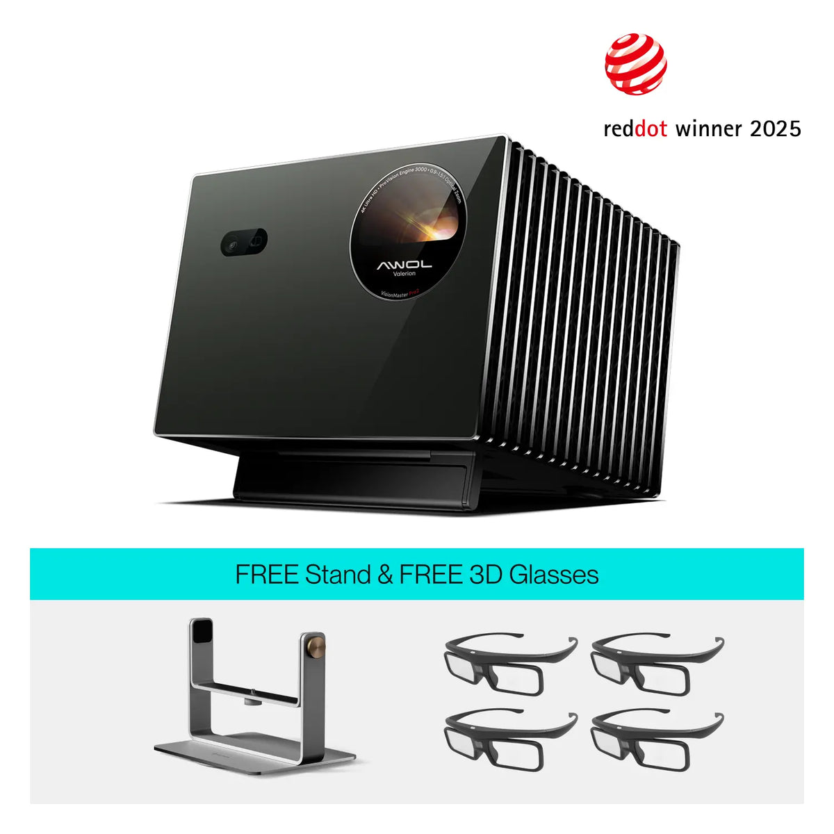 AWOL Valerion Pro 2 + FREE Stand + FREE 3D Glasses*4